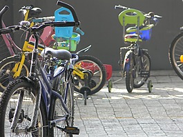 自行車,兒童,樂趣