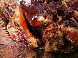 肉,食品,雞