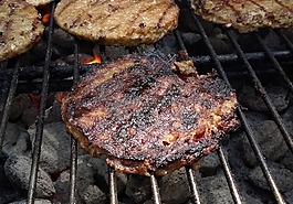 燒烤,雞,肉
