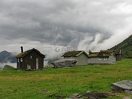 挪威,山上的小屋,小屋