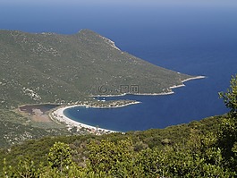 海滩,希腊,φωκιανός