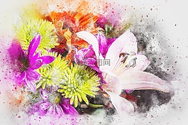 鮮花,花束,藝術(shù)