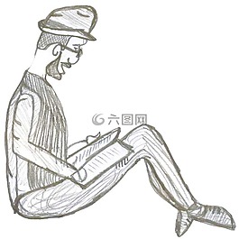 學生,男孩,讀卡器