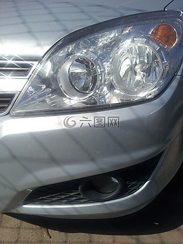 汽車,前面,燈塔