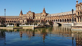 塞维利亚,广场d'españa,西班牙