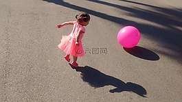 兒童,播放,粉紅色