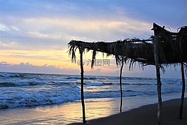 海,假期,海灘