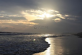 海,假期,海灘