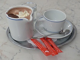 热巧克力,喝,kaffeekaennchen
