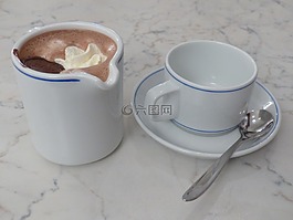 热巧克力,喝,kaffeekaennchen