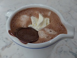 热巧克力,喝,kaffeekaennchen
