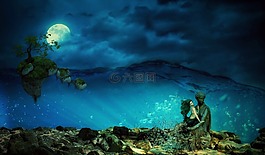海,美人魚(yú),神秘
