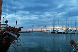 船舶,海,端口