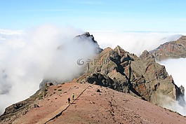 岩,山,山徒步旅行