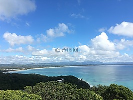 海灘,天空,澳大利亞