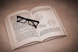 眼鏡,書,曼陀羅
