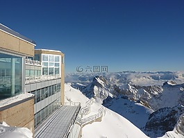 säntis,雪,山