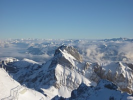 säntis,雪,山