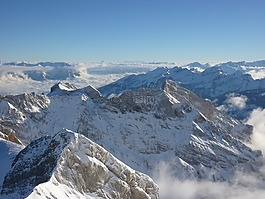 säntis,雪,山