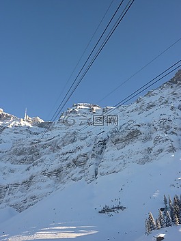 吊车,säntis,雪