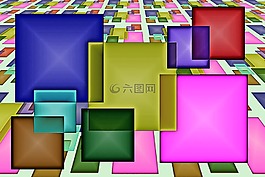 廣場,模式,抽象