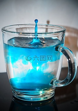 色力,蓝色,停止