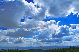 景觀,山,天空