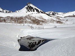 山,冰川融水,景观