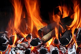 火焰,阿里,木