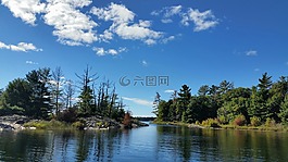 荒野,自然,河