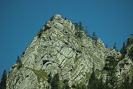 巖,山,森林