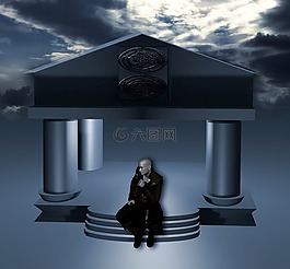 大廳,柱狀,男子