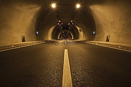 路,絲帶,隧道