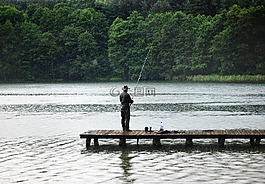 釣魚(yú)者,雨,狩獵