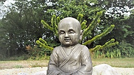 佛,冥想,雕像