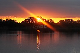 日落,lichtspiel,太陽(yáng)