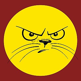 笑脸,图释,猫