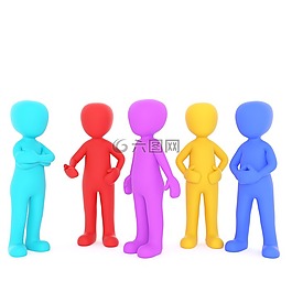 男性,3d模型,孤立