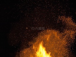 火,火花,夜