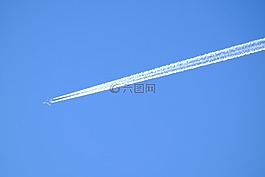 飛機(jī),天空,軌跡