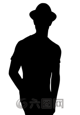 剪影,男子,潮人