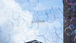 肥皂泡沫,大,wabbelig