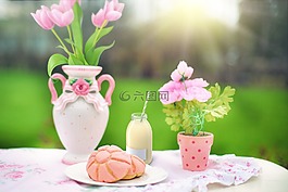 小吃,糕點,牛奶