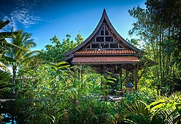 那不勒斯植物園,東方,寺