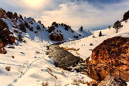 加利福尼亞州,冬天,雪