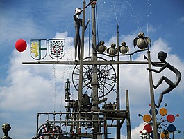 藝術(shù),噴泉,金屬