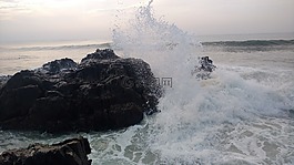 海灘,水,天空