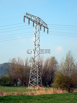 當前,電力,電源線