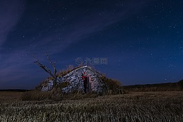 小木屋,夜,星級