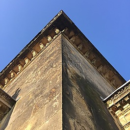 建設(shè),天空,石